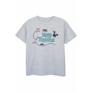 Mary Poppins Girls Logo T-Shirt / Sports Grey